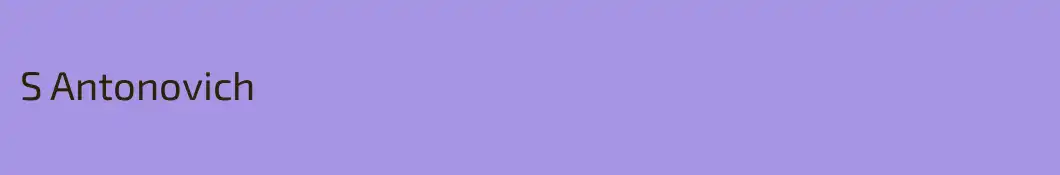 S Antonovich